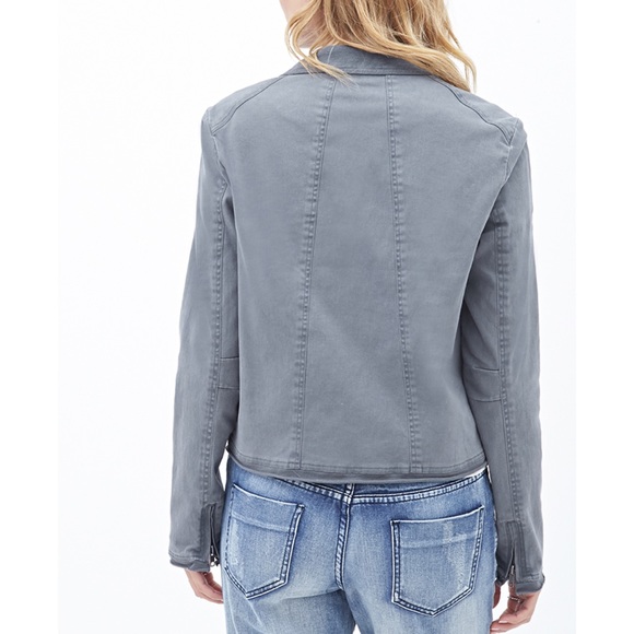 ✨F21 Draped Denim Jacket - Picture 3 of 8